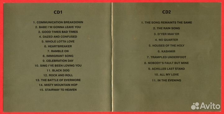 Лицензионный CD Led Zeppelin - Forever Gold 2 CD