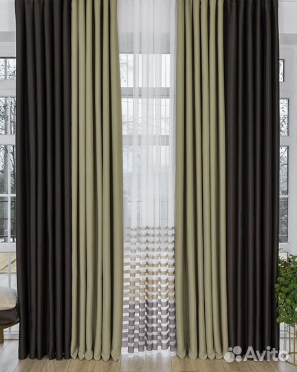 Блэкаут шторы Марсель готовые и на заказ