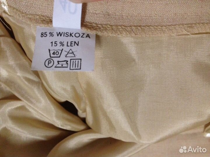 Юбки Франция Италия лён вискоза