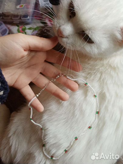 Чокер с вишенками