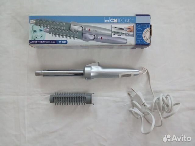 Плойка для волос с насадкой-щеткой