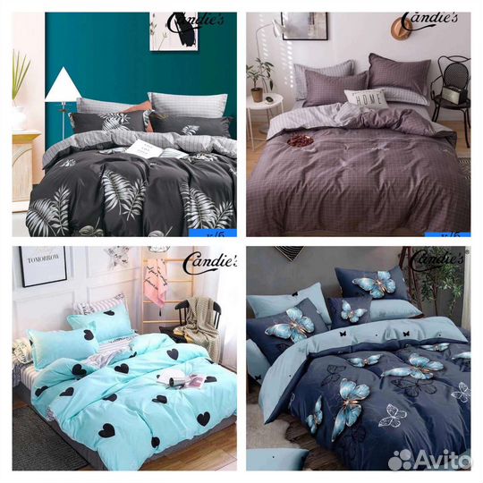 Постельное белье Candie's 1,5, 2х, евро, семейн