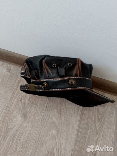 Кепка кожанная Harley Davidson