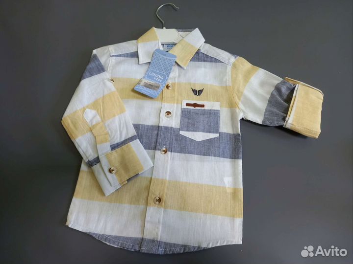 Рубашка для мальчика новая на рост 86 см
