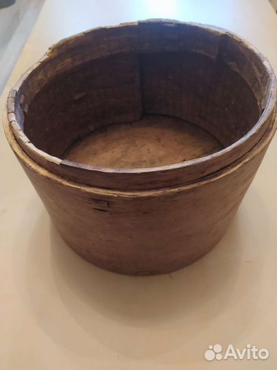 Короб лубяной старинный