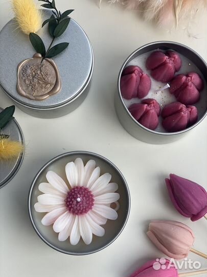 Ароматизированные свечи ручной работы