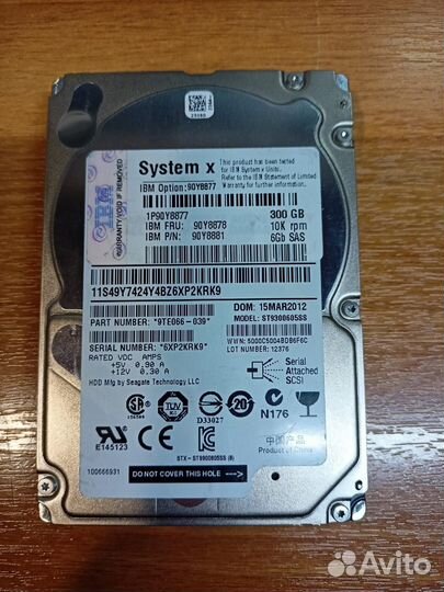 Жесткий диск IBM 90Y8881 / 90Y8878IBM