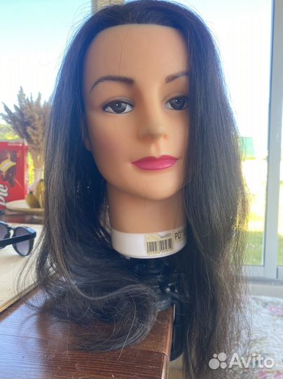 Голова манекен натуральные волосы