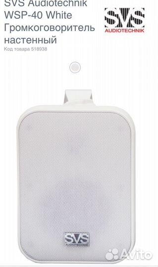 SVS Audiotechnik WSP-40 White Громкоговоритель