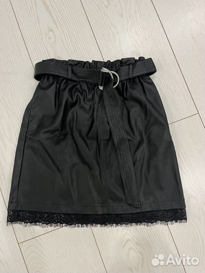 Кожаная юбка