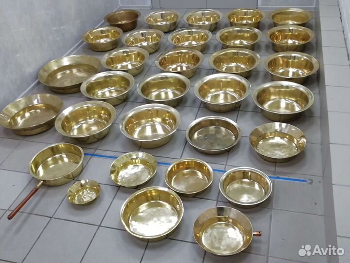 Тазы медные для варки варенья