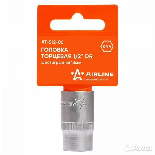 Airline AT-S12-06 Головка торцевая 1/2 DR шестигра