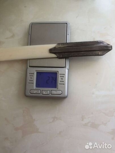 Нож для бумаги. Кость,серебро