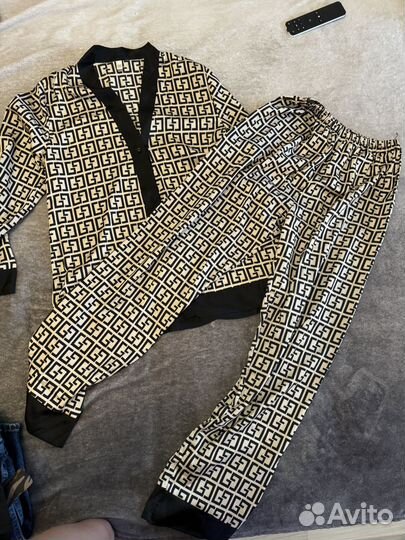 Пижама женская атласная шелковая