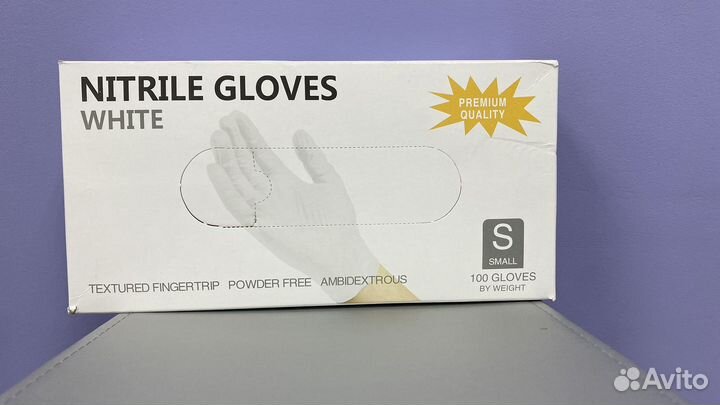Перчатки нитриловые s