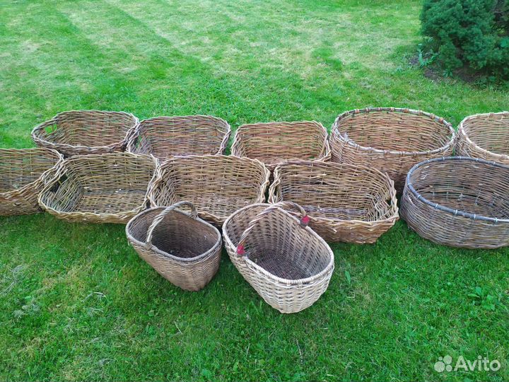 Корзина плетеная большая
