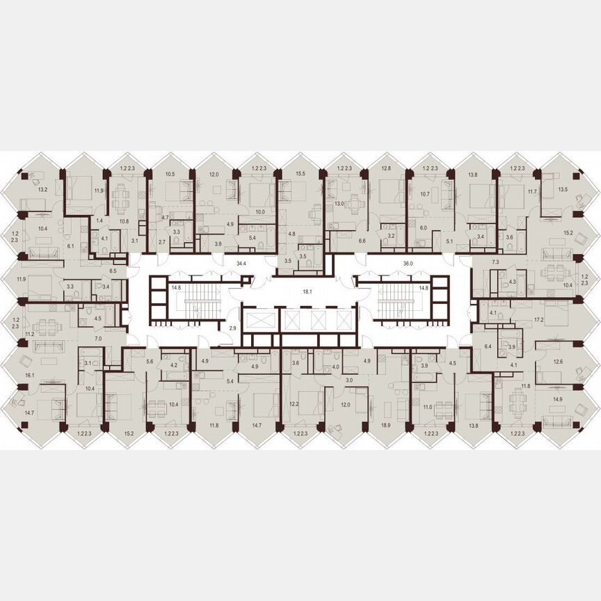 1-к. квартира, 36,2 м², 21/28 эт.