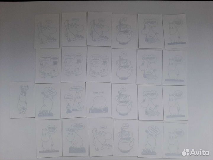 Наклейки Муми тролли лента тату