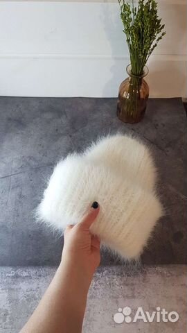 Шапка из чудесной и пушистой ангоры