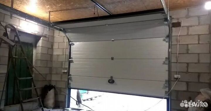 Секционные ворота под ключ