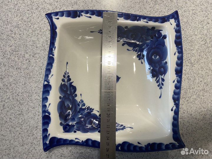 Блюдо тарелка миска гжель