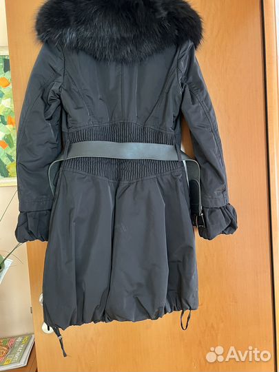 Пальто Baldinini с натуральным мехом бу