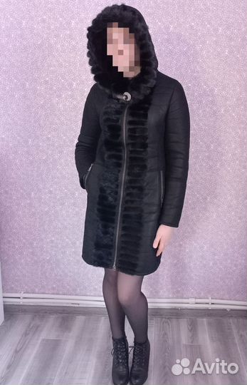 Дубленка женская 46