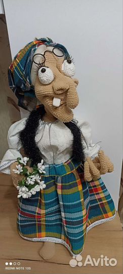 Вязяная кукла ручная работа