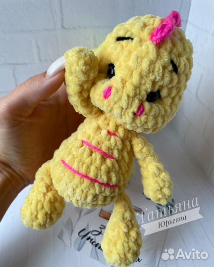 Вязаная игрушка дракончик