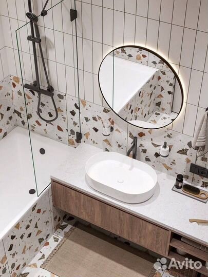 Санузел под ключ плиточные работы