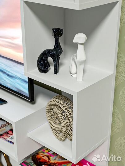 Тумба под тв, estente, Carolina, Белая, 110х108х28