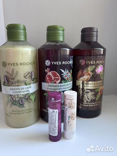 Гель для душа бальзам для губ ив роше yves rocher