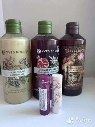 Гель для душа бальзам для губ ив роше yves rocher