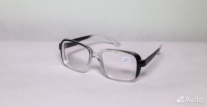 Очки для зрения с диоптриями -3.5 (черные) женские