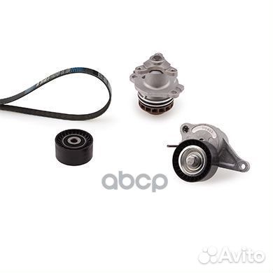 Ремкомплект поликлинового ремня с водяным насос