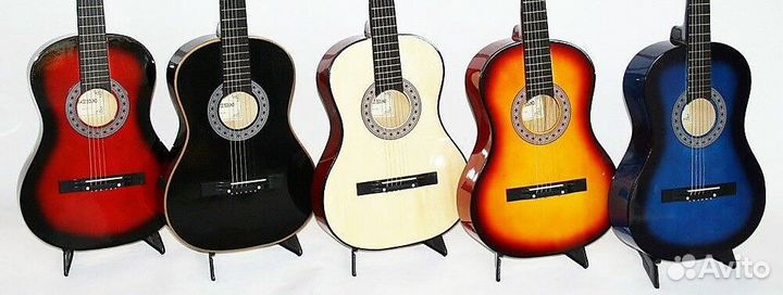 Гитара 1/2 детская новая светлая деерево липа/клен