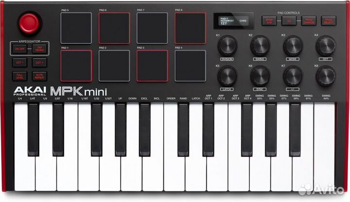 Midi-клавиатура Akai MPK Mini MK3 (классическая)