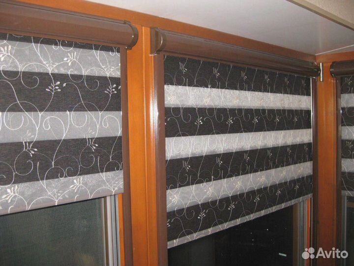 Рулонные шторы с направляющими