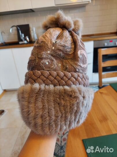Шапка, повязка норковая