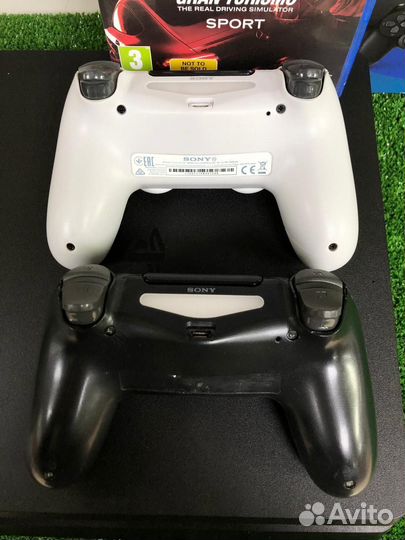 Sony playstation 4 slim 500gb 2 геймпада