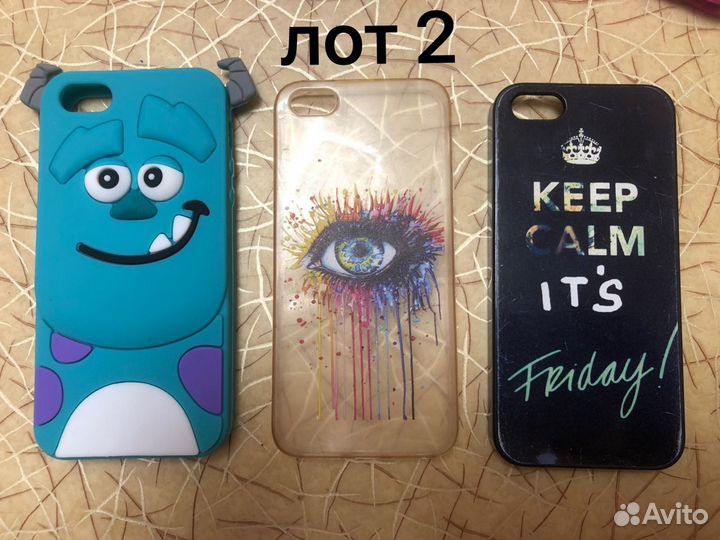 Чехлы на айфон 5/5s/se 18 шт за