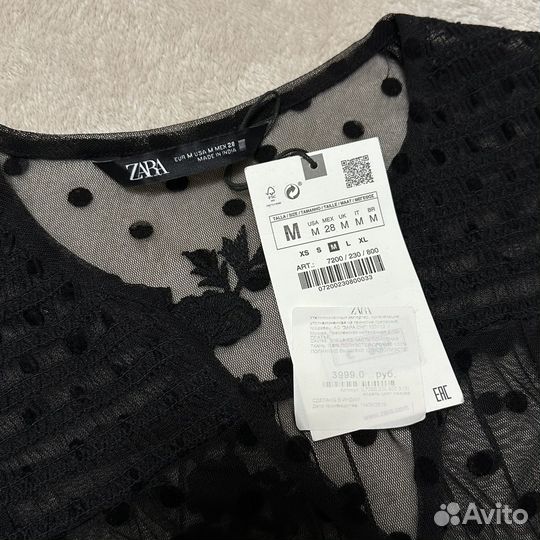 Платье из сетки Zara
