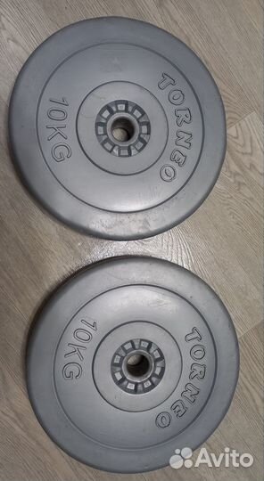 Блины torneo для штанги по 10 кг цена за 2 шт