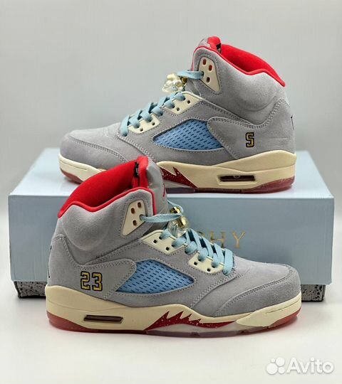 Кеды Nike Air jordan 5 retro Ice Blue