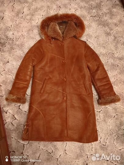 Дубленка натуральная женская 48 50 размер