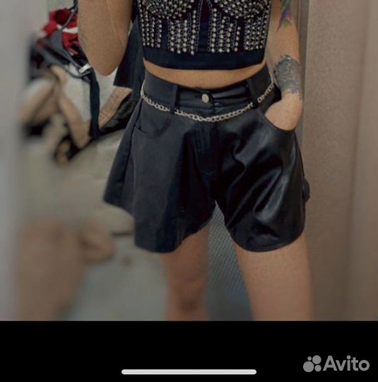 Кожаные Шорты 26 размер