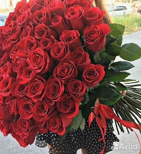 Длинные высокие розы 110 150 160 180 200 см