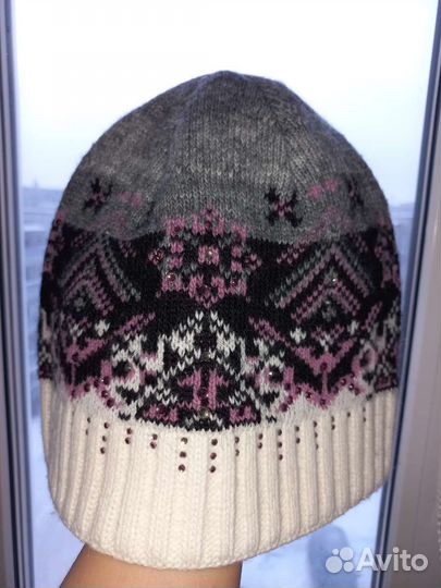 Шапка и шарф комплект жен