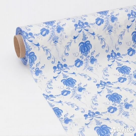 Клеёнка столовая на нетканой основе «Гжель», 1,352