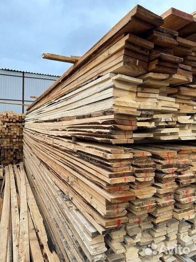 Необрезная доска 50х100х6000 из сосны